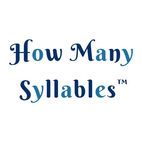 far away syllatiles|How Many Syllables.